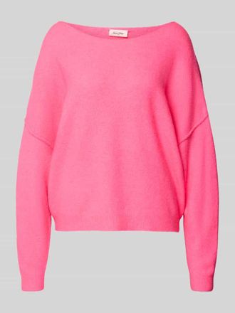 American Vintage American Vintage Oversized Strickpullover mit U-Boot-Ausschnitt Modell DAMSVILLE in Pink, Gr&ouml;&szlig;e XS/S