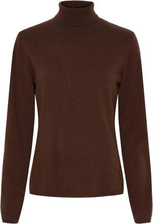 BTF-CPH Pullover a collo alto in cashmere e lana merino - - Knitwear - Donna - Marrone - 2XL