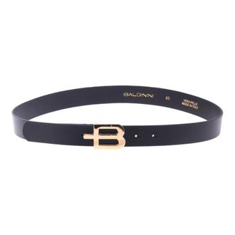 Baldinini Belts, female, Black, 85 CM, Leather Belt