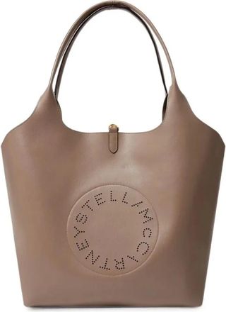 Stella McCartney Bolso Tote Reversible con Logo - Bags - Mujer - Beige - ONE SIZE