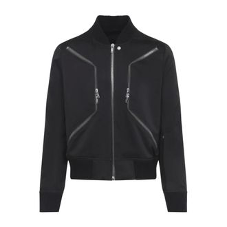 Rick Owens Bomber Jackets, male, Black, Size: XL Heizer Flight Jacket