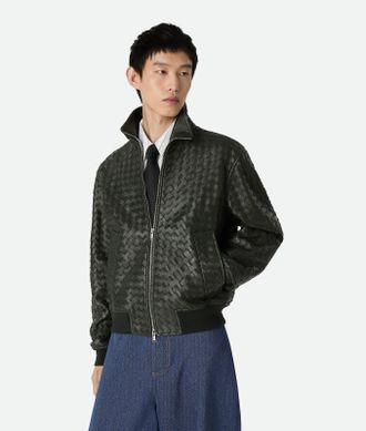 Bottega Veneta Giacca Intrecciato In Pelle - Bottega Veneta