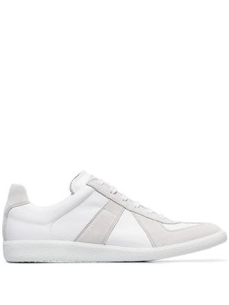 Maison Margiela White White Replica Leather Sneakers