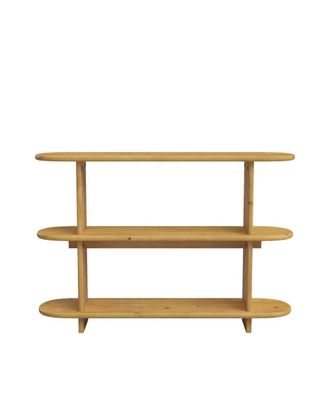 Hannun Librer&iacute;a de madera de abeto en color marr&oacute;n claro 120 cm