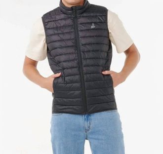 Rip Curl Anti Series Search Puffer Vest In Black