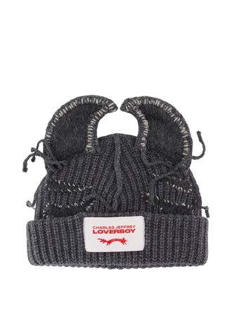 Charles Jeffrey Loverboy Berretto con applicazione - Grigio