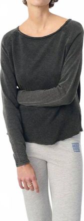 American Vintage Sonoma Long Sleeve T Shirt In Noir Vintage