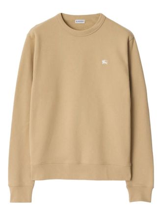 Burberry knight-stamp cotton sweatshirt - men - Cotton - M - Neutrals
