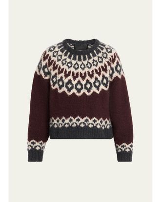 Nili Lotan Isaline Fair Isle Cashmere Sweater