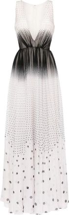 Saiid Kobeisy Polka Dot-Print Gradient-Effect Dress
