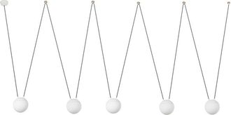 Faro Barcelona Faro Mine 28375-5L - Lámpara colgante de techo de 5 luces blanco, madera, E27