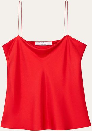 Another Tomorrow Silk Camisole Top