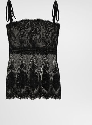 Dolce & Gabbana Lace Top - Woman Shirts And Tops Black 38