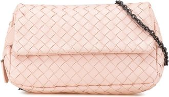 Bottega Veneta Pre-owned Bottega Veneta Leather Intrecciato Chain Flap Crossbody Ladies B0249191DC