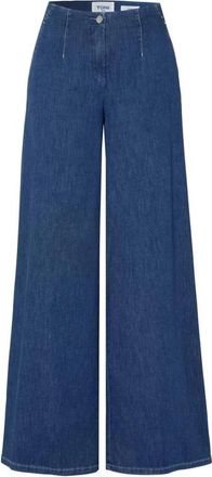 Toni Dames, Jeans, Blauw, Maat: XL Katoen