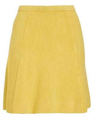 8 by YOOX VISCOSE BLEND KNIT MINI SKIRT