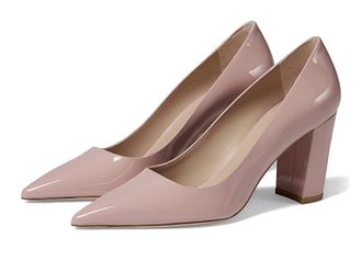 Stuart Weitzman Stuart 85 Block Pump Womens Shoes Ballet : 8.5 B, Leather/Synthetic