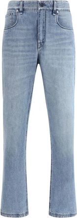 Fendi Straight Jeans met Klassieke Details - Heren - Slim Fit Jeans - Blauw - W30 - Katoen - Jeans