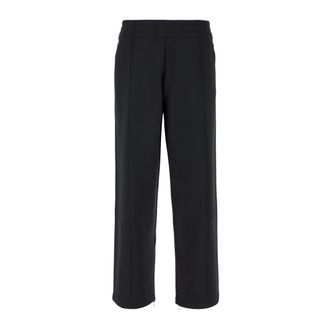 Burberry Straight Trousers, male, Black, Size: M Straight Trousers