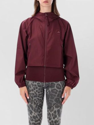 adidas by Stella McCartney cropped hooded track jacket