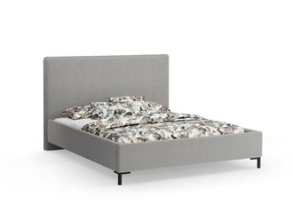 CXL by Christian Lacroix Cama con cabecero y ba&uacute;l 180x200cm de tejido chenilla gris