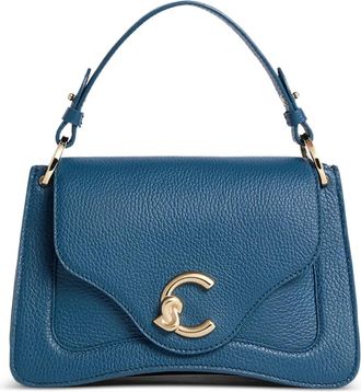 Coccinelle Borsa a spalla C-me piccola con fibbia logo - Blu