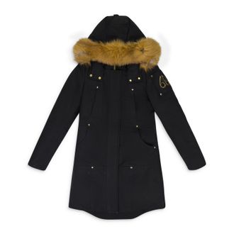 Moose Knuckles BLACK w RED FOX FUR Grand Metis Parka