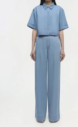 SIMKHAI Coralena Wide Leg Pants In Stratus