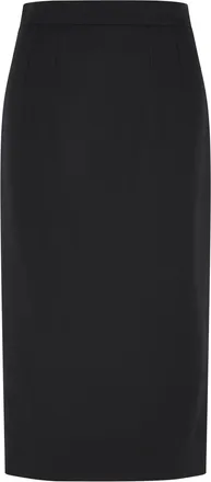 Dolce & Gabbana zwarte scheerwollen rok