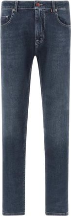Paul & Shark Red Rivet Jeans - male - Paul & Shark - Slim Fit Jeans - Blue - L - Jeans