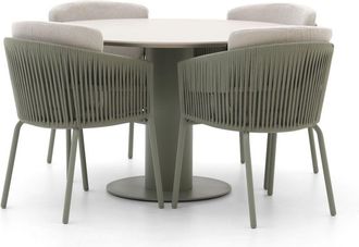 Hartman Hartman Sevilla/Girona &oslash; 120cm dining tuinset 5-delig