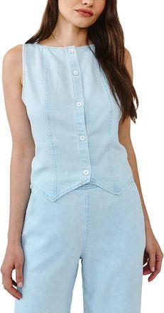 Bella Dahl Boatneck Seamed Vest