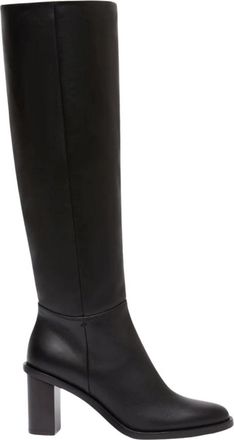 Max Mara Stivali Alti in Pelle 80mm - Dames - Laarzen met Hak - Zwart - 37 EU - Leer - Schoenen