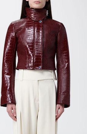 Sportmax Giacca in pelle sintetica stampa cocco