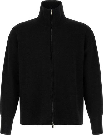Maryya Half Zip Sweater - Heren - Vesten - Zwart - XL - Wol - Truien & Vesten