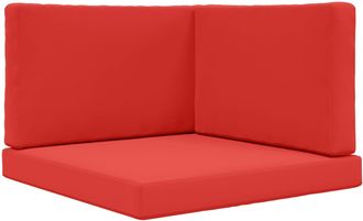 vidaXL Coj&iacute;n Para Sof&aacute; De Exterior Poli&eacute;ster Rojo 80 X 80 Cm Vidaxl