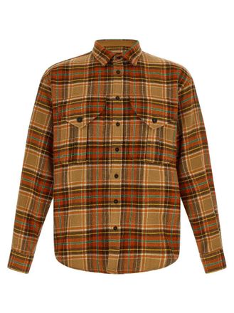 Dsquared2 Orange Relaxed Plaid Shirt