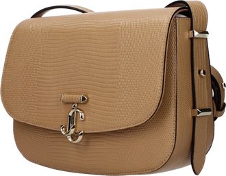 Jimmy Choo London Womens Brown Leather Crossbody Bag