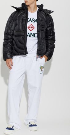 Casablanca Sweatshirt With Embossed Logo, Mens, White
