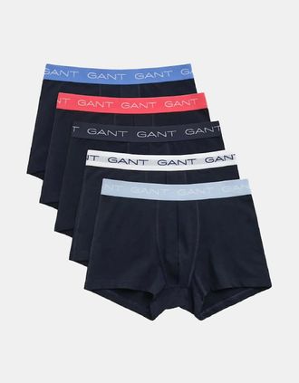 GANT Mens 5 Pack Trunks - Blue - Size: 32/30/31