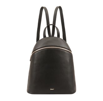 Paul Costelloe Womens Panoma Black Leather Backpack Bag - One Size