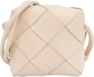 Bottega Veneta Pre-owned Lamb Shoulder Bag - Dames - Vintage Schoudertas - Beige - ONE Size - Leer - Vintage