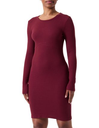 Pieces Womens Pctegan LS Dress, Tawny Port, M