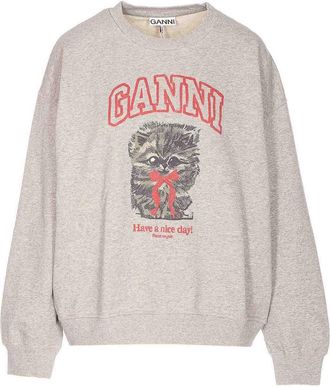 Ganni Grey Isoli Sweatshirt