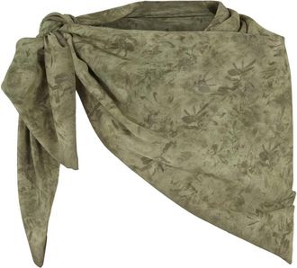 Cortana Herba Print Sjaal - Dames - Zijden sjaals - Groen - ONE Size - Accessoires