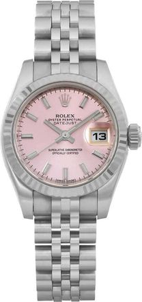 Rolex Pre-owned Rolex Rolex Lady-Datejust Automatic Chronometer Pink Dial Ladies Watch 179174 PSJ