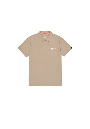Alpha Industries Poloshirt ALPHA INDUSTRIES Basic Polo SL, Herren, Gr. XL, beige (vintage sand), Obermaterial: 100% Baumwolle, Shirts Poloshirt