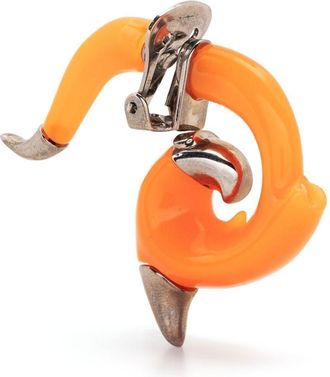 Dsquared2 oversized stud earrings - women - Metal/Acrylic - OS - Silver