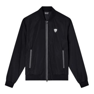 Emporio Armani Premium Shield Nylon Bomber Jacket - male - Emporio Armani EA7 - Bomber Jackets - Black - 2XL - Jackets