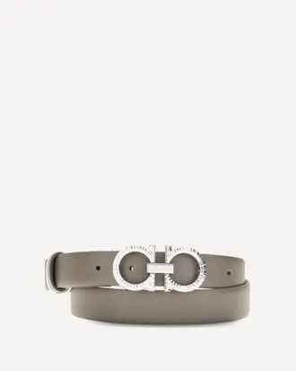 Ferragamo Reversible and adjustable Gancini Belt Female 80